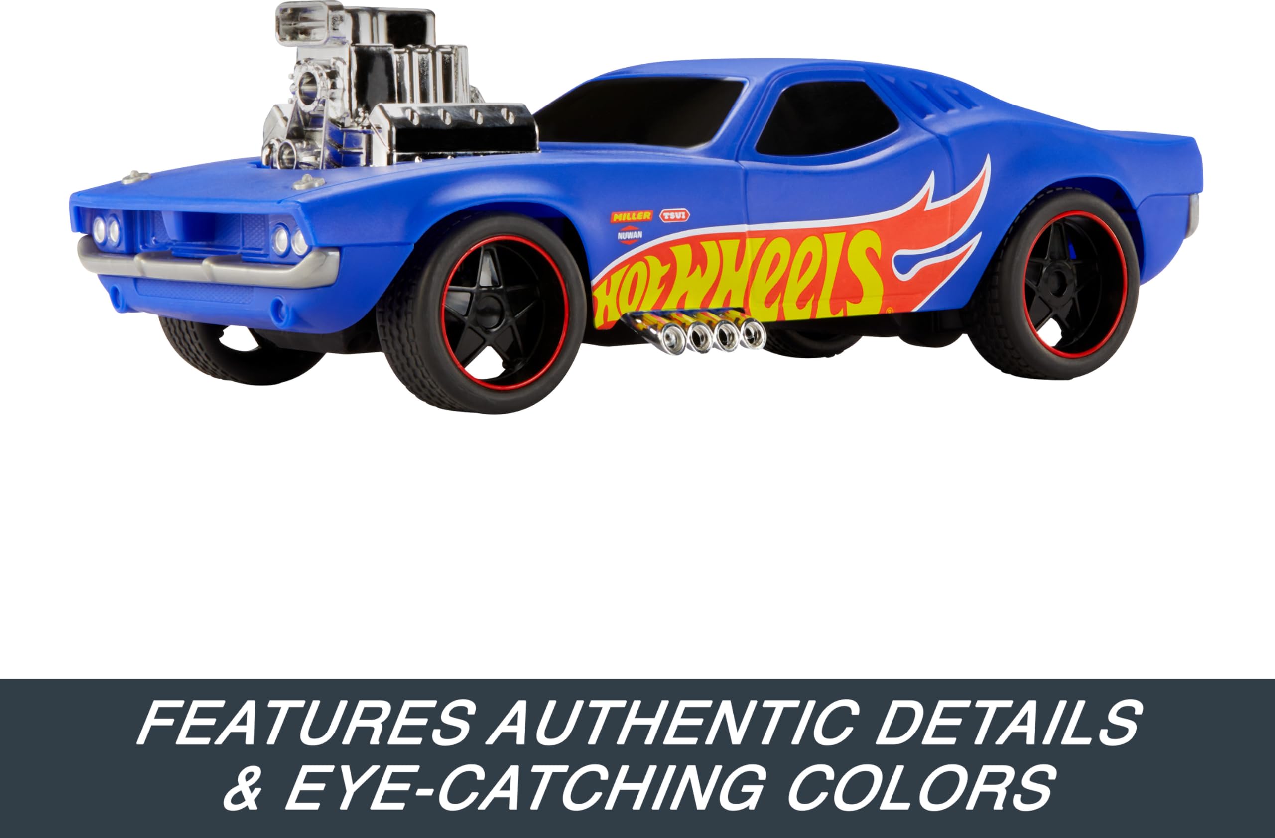 Hot Wheels 1:16 Scale RC Rodger Dodger Toy Car, Special 50th Anniversary Edition Remote Control Vehicle - Image 5