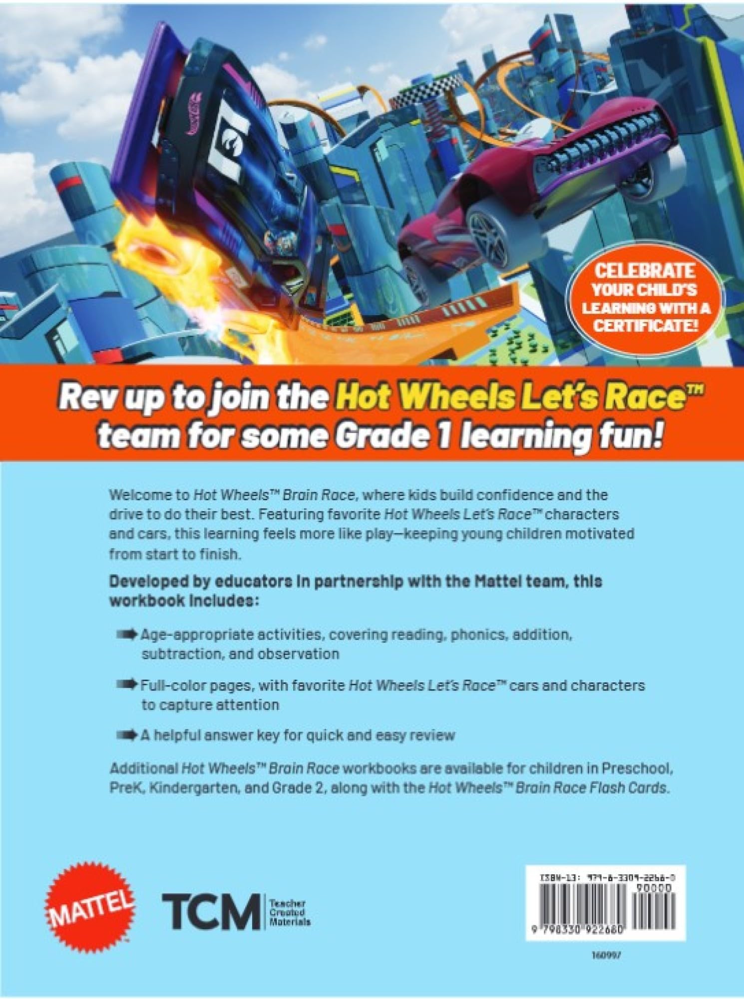 Hot Wheels Brain Race Grade 1 Workbook - Image 6
