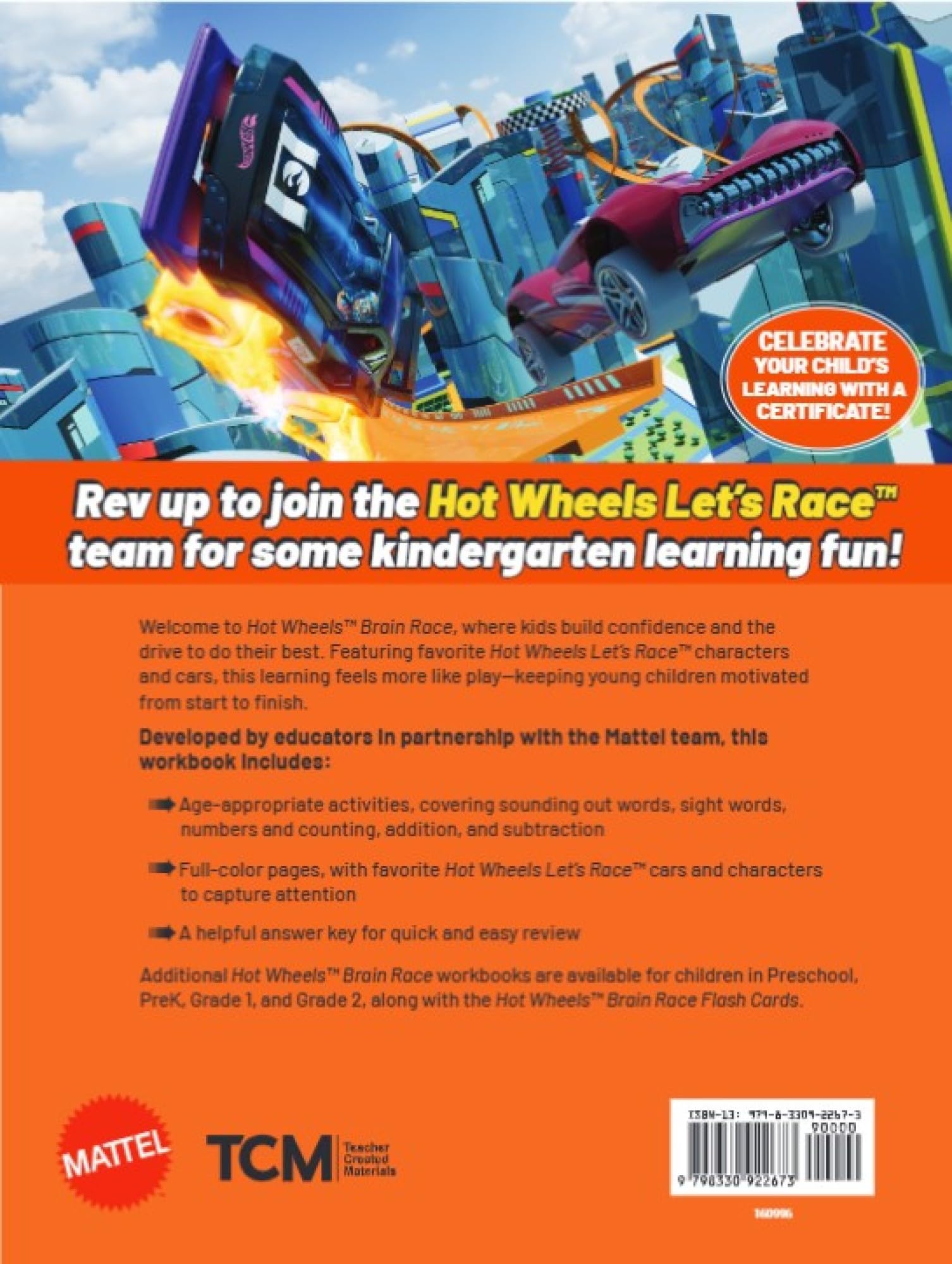 Hot Wheels Brain Race Kindergarten Workbook - Image 6