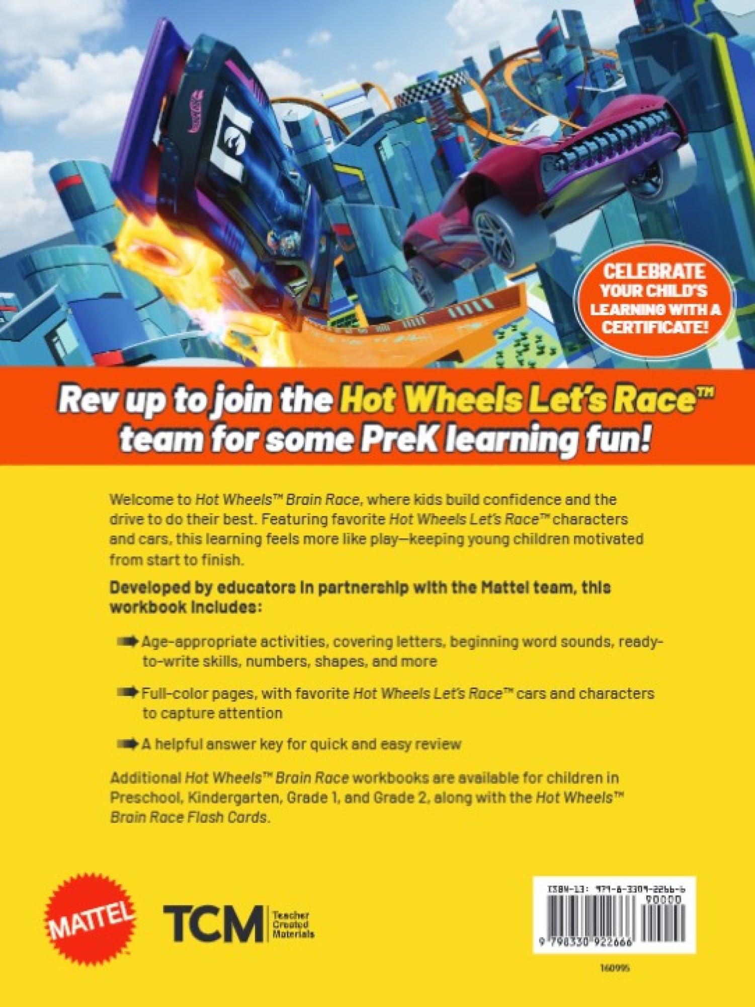 Hot Wheels Brain Race PreK Workbook - Image 6