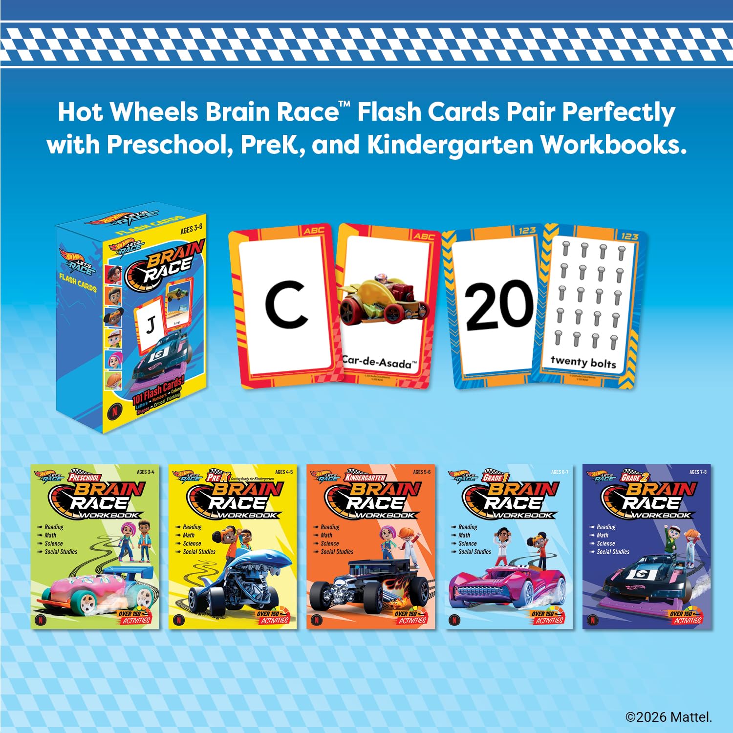 Hot Wheels Brain Race Preschool Workbook - Image 4