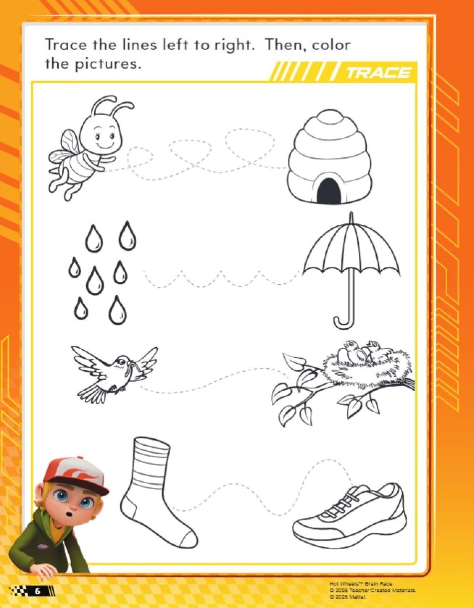 Hot Wheels Brain Race Preschool Workbook - Image 5