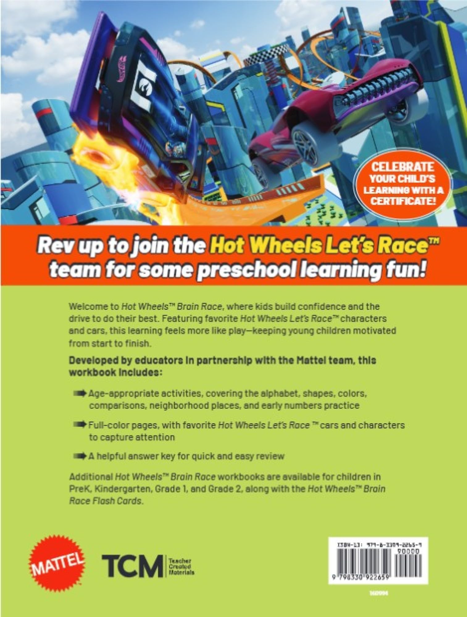 Hot Wheels Brain Race Preschool Workbook - Image 7
