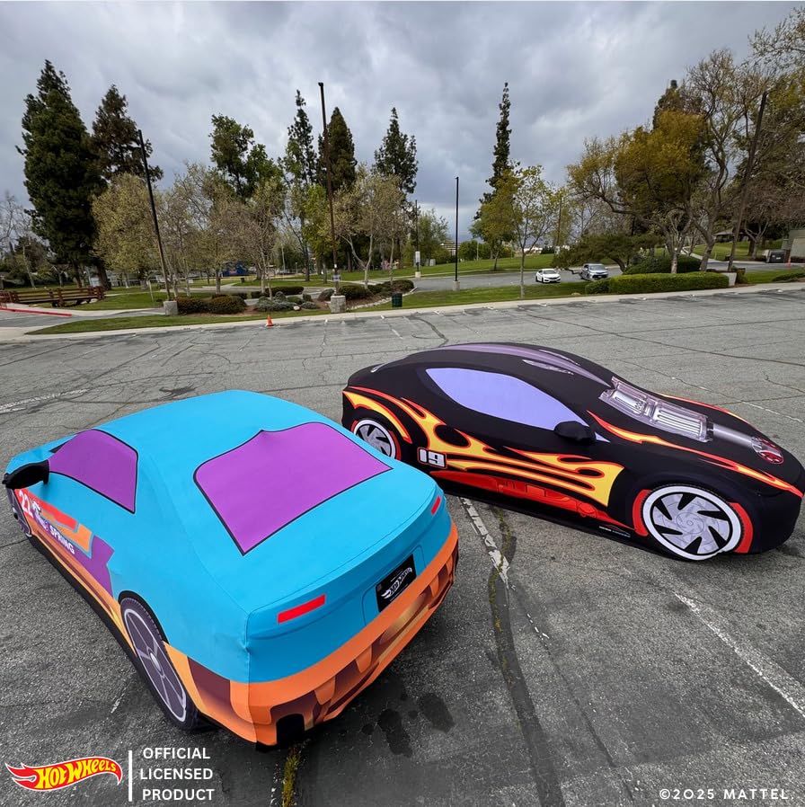 Hot Wheels I Custom Car Cover, Made-to-Order I by Hero Covers I Custom Made to fit Your Vehicle, Decorative Automotive Protection Cover I Outdoor and Indoor Car Cover with Carrying Bag I Mad Manga - Image 7