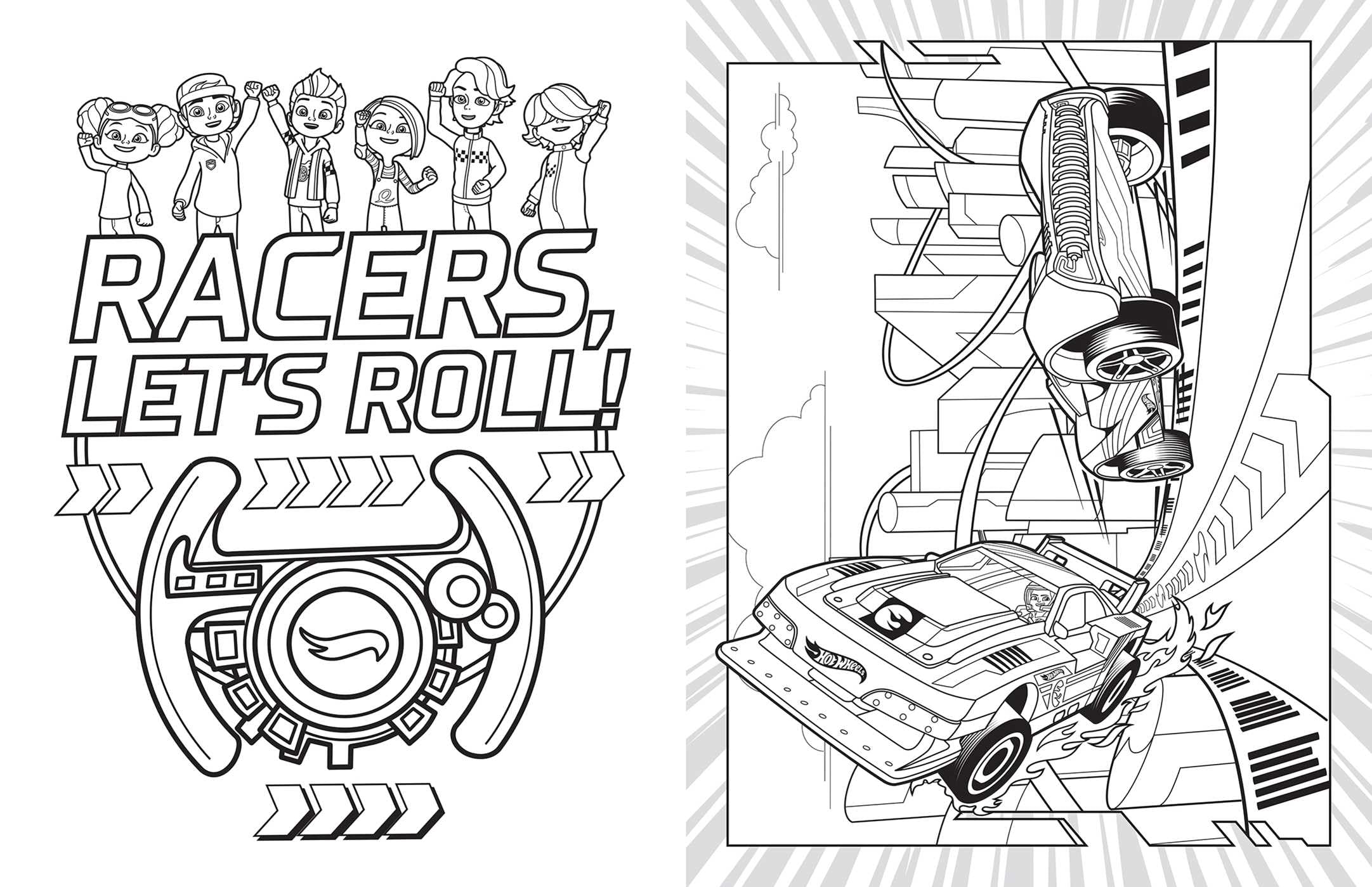 Hot Wheels: Let's Race Giant Coloring Book - Image 4