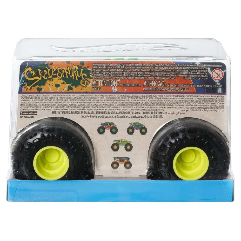 Hot Wheels Monster Trucks, Oversized Monster Truck, 1:24 Scale Die-Cast Toy Truck with Giant Wheels and Cool Designs - Image 3