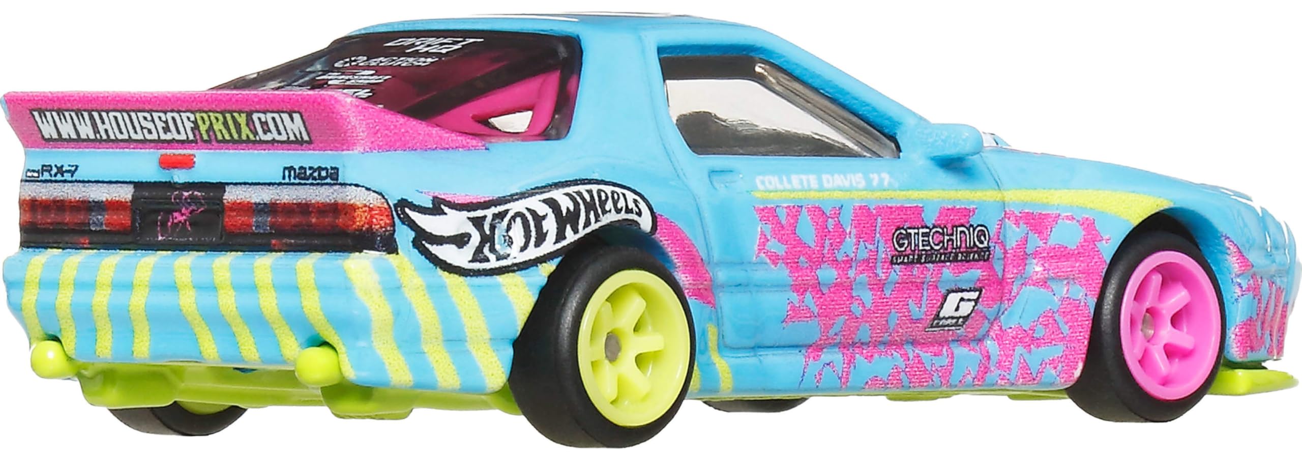 Hot Wheels Premium Car Culture Collectible Toy Car, 1:64 Scale Die-Cast Mazda RX7 FC Pandem, Silhouettes Vehicle with Real Riders Tires - Image 6