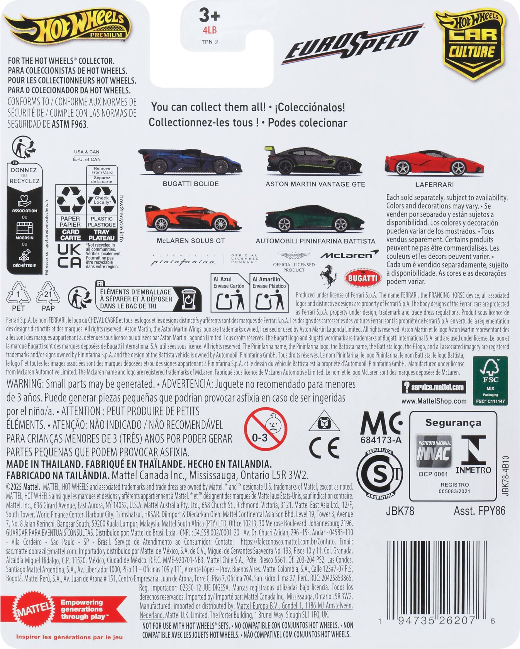 Hot Wheels Premium Car Culture Collectible Toy Car, 1:64 Scale Die-Cast McLaren Solus GT, Eurospeed Vehicle with Real Riders Tires - Image 6