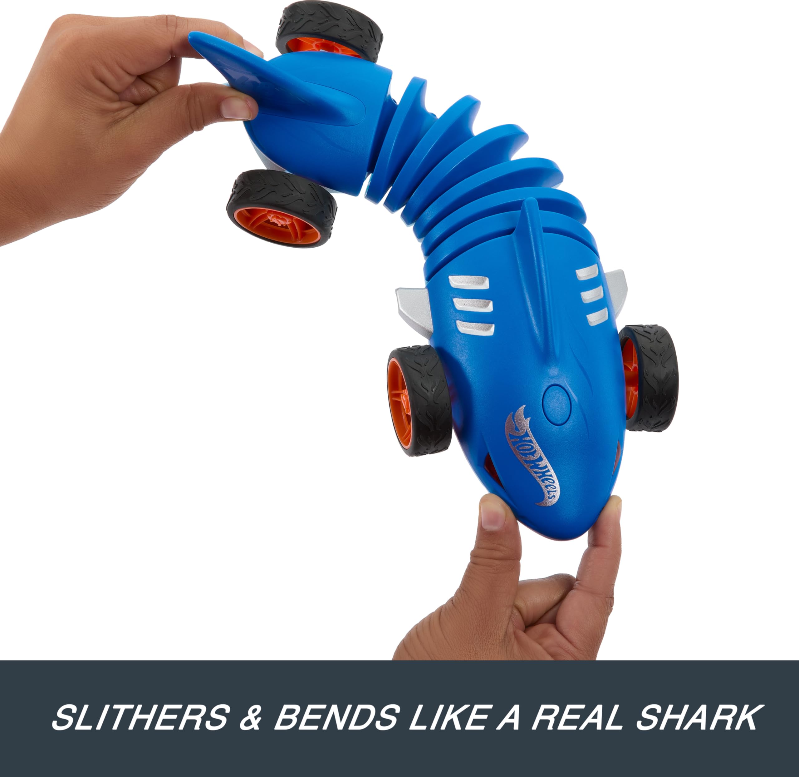 Hot Wheels RC 1:15 Scale Shark Speeder, Remote-Control Vehicle That Bends, Turns & Slides Like a Mutant Machine, Features Lights & Sounds - Image 3