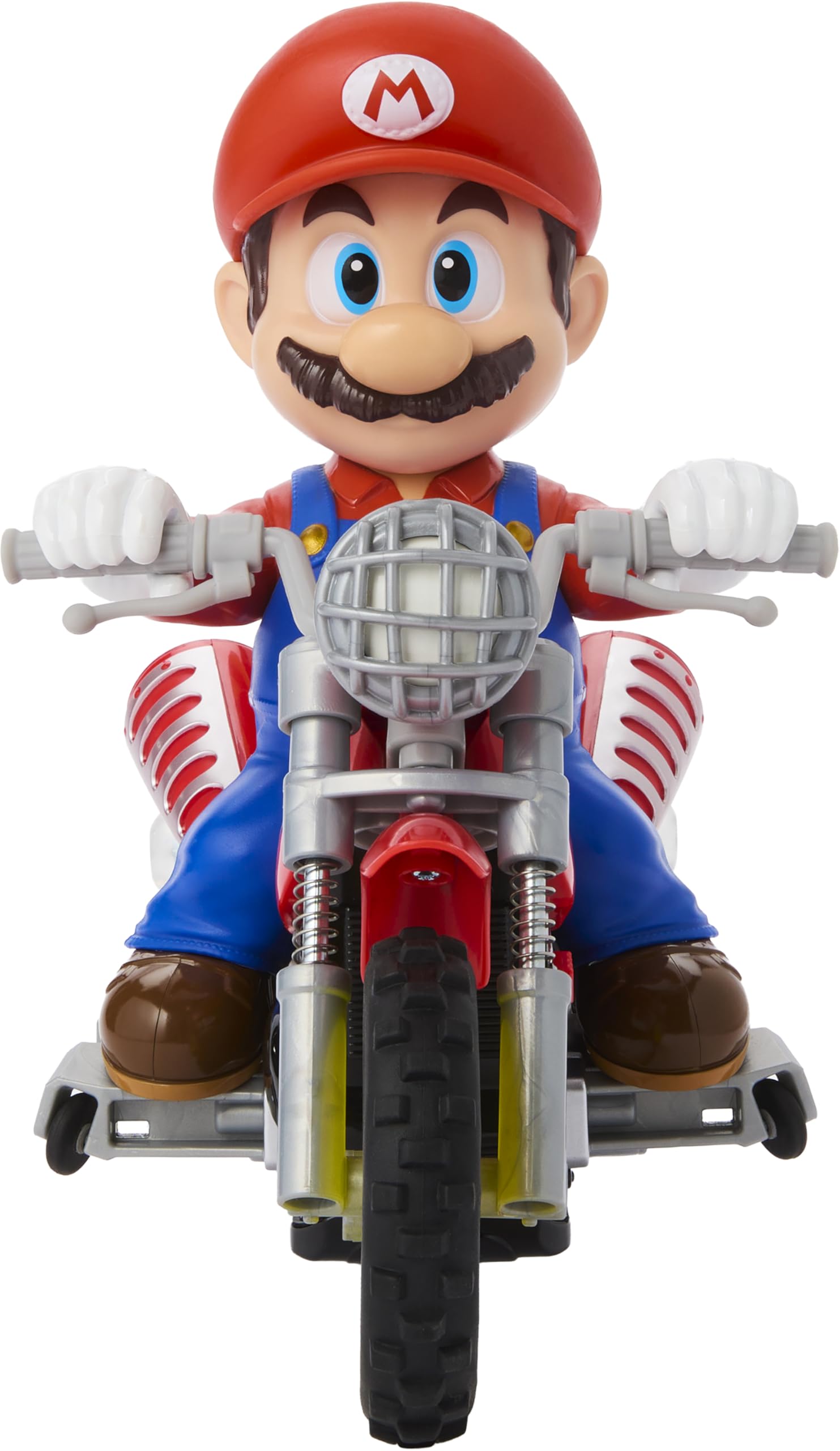 Hot Wheels RC Motorcycle, Remote-Controlled Mario Wheelie Motocross RC from The Super Mario Galaxy Movie with Hero Figure - Image 4