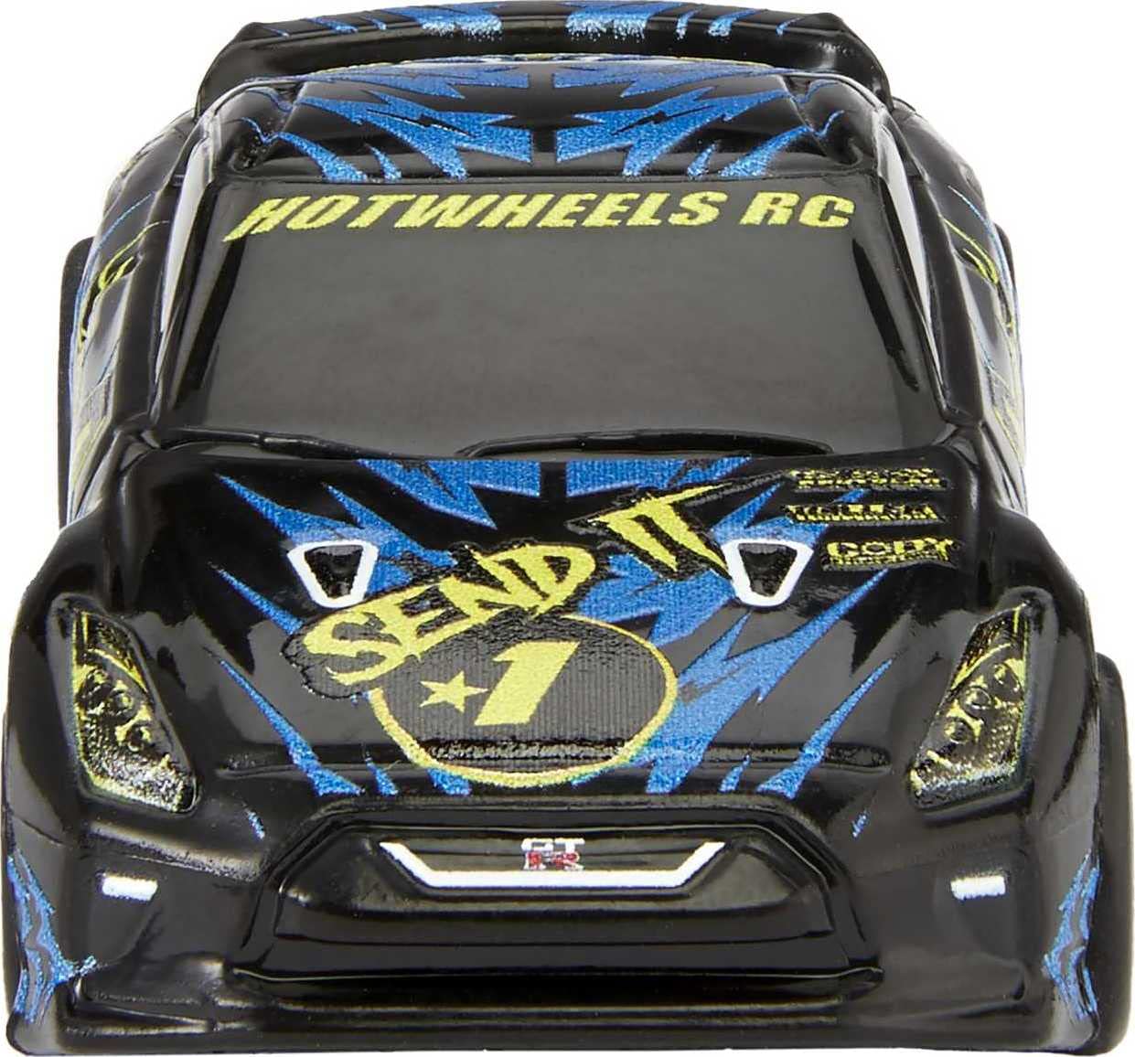 Hot Wheels RC Toy Car, Remote-Control Nissan GTR in 1:64 Scale, Works On- & Off-Track - Image 4