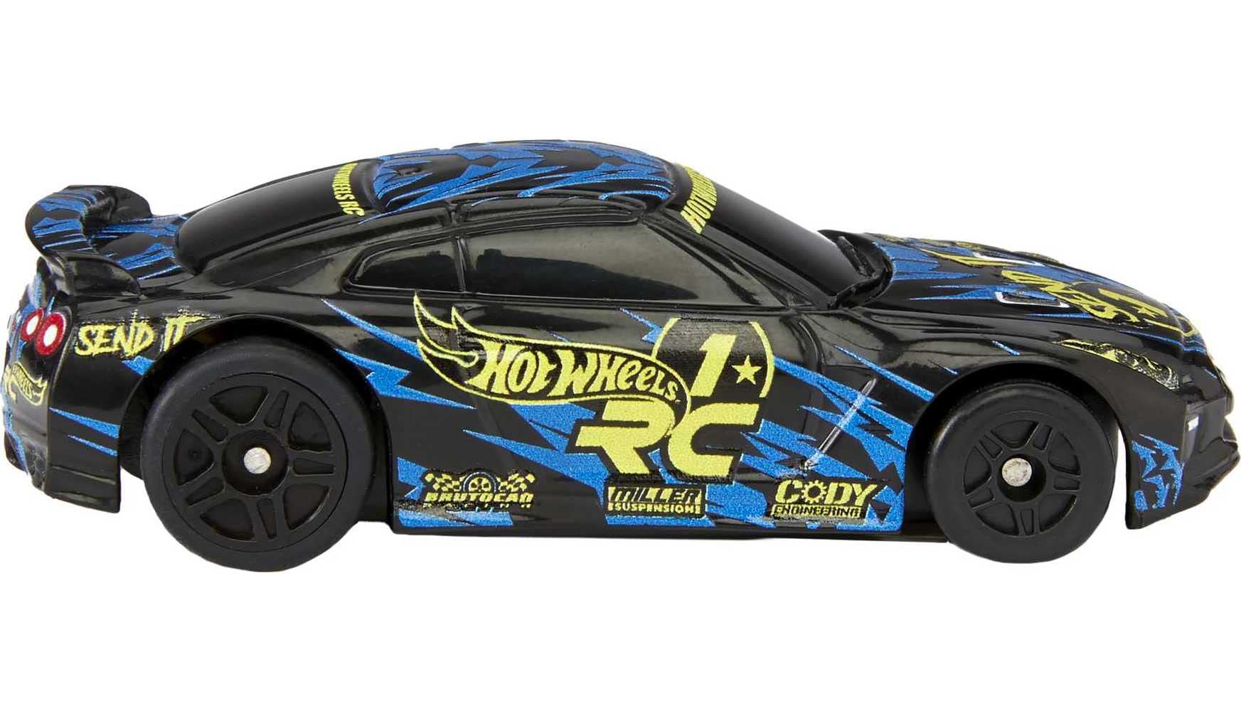 Hot Wheels RC Toy Car, Remote-Control Nissan GTR in 1:64 Scale, Works On- & Off-Track - Image 5