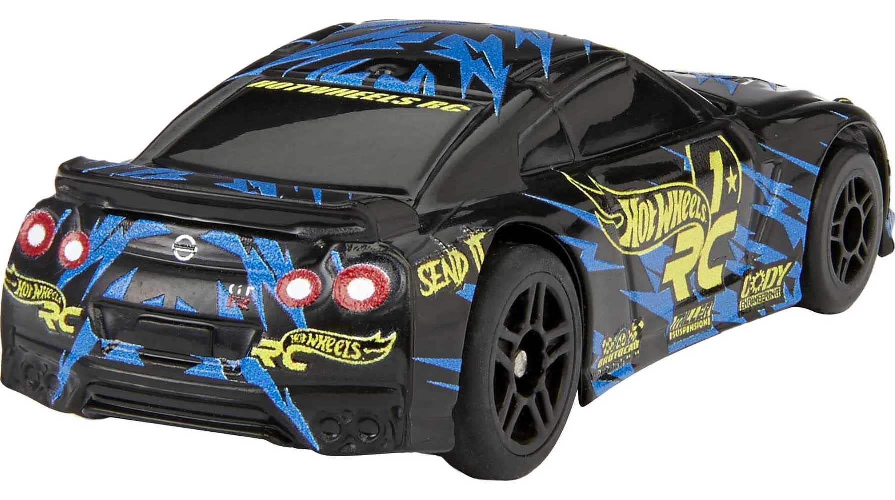 Hot Wheels RC Toy Car, Remote-Control Nissan GTR in 1:64 Scale, Works On- & Off-Track - Image 6