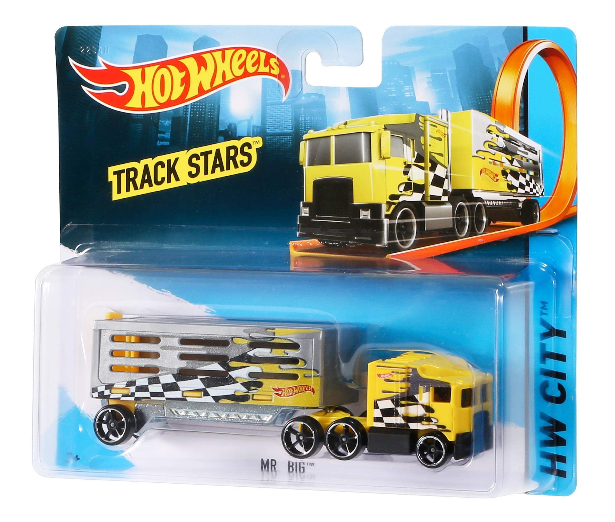 Hot Wheels Toy Truck & Car, Trackin' Trucks, 1:64 Scale Racing Rig & Car for On- & Off-Track Play (Styles May Vary) - Image 5
