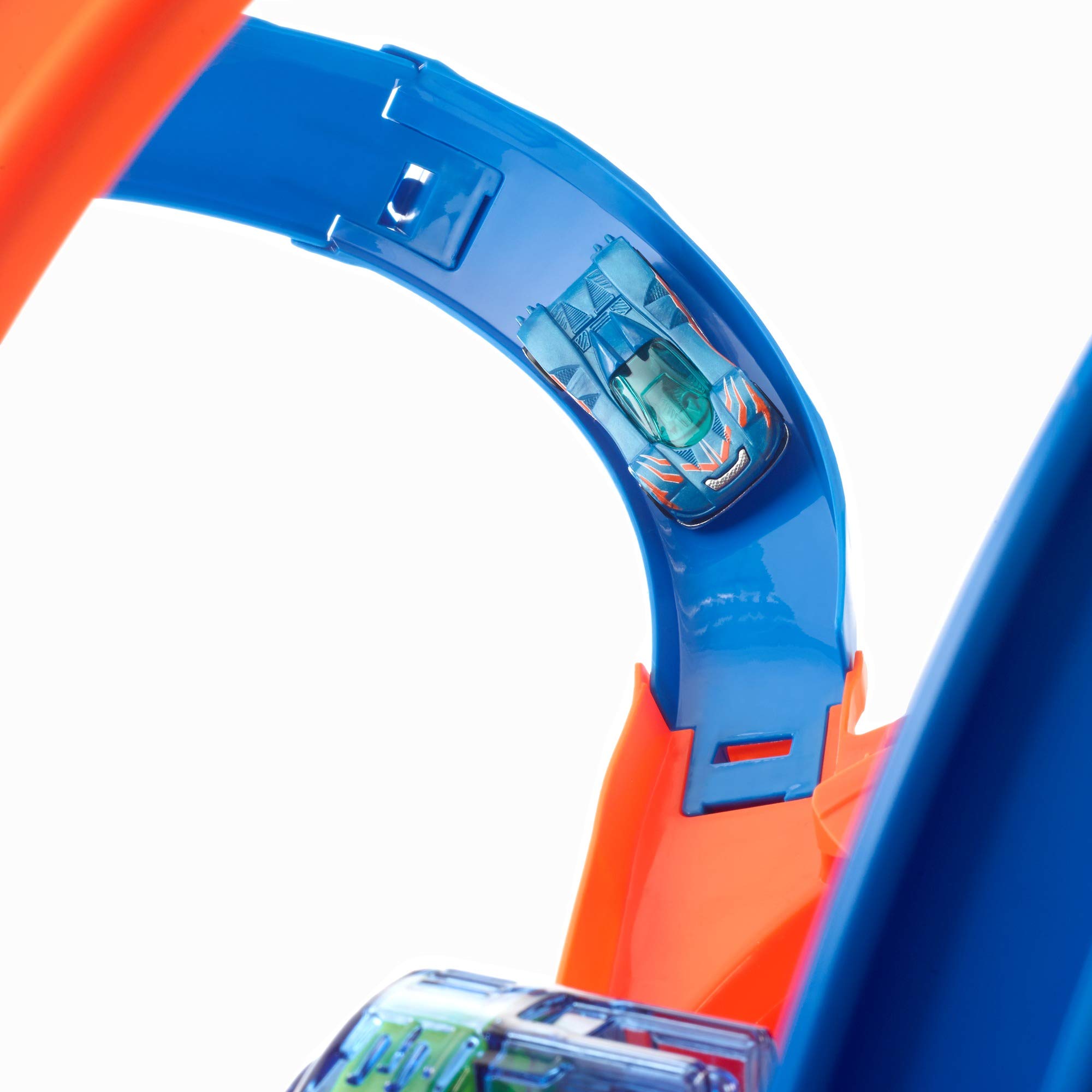 Hot Wheels Track Set and Toy Car, Large-Scale Motorized Track with 3 Corkscrew Loops, 3 Crash Zones and Toy Storage (Amazon Exclusive) - Image 7